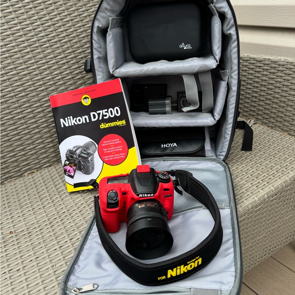 Nikon D7500 Red DSLR Camera Kit